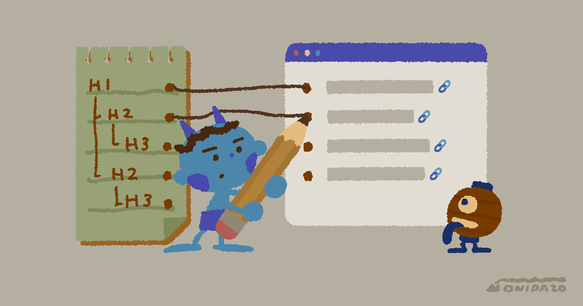 [rehype] 記事冒頭に見出しリンク（目次）を追加する